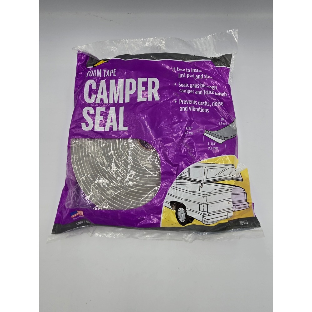 Foam Tape Camper Seal Weatherstripping Seals Gaps Between camper and truck panel